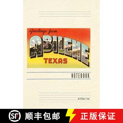 【3-4周达】Vintage Lined Notebook Greetings from Abilene, Texas [9798385449286]