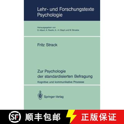【3-4周达】Zur Psychologie der standardisierten Befragung: Kognitive und kommunikative Prozesse [9783540578130]
