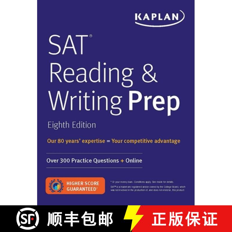 现货 SAT Reading & Writing Prep: Over 300 Practice Questions + Online [9781506236827]