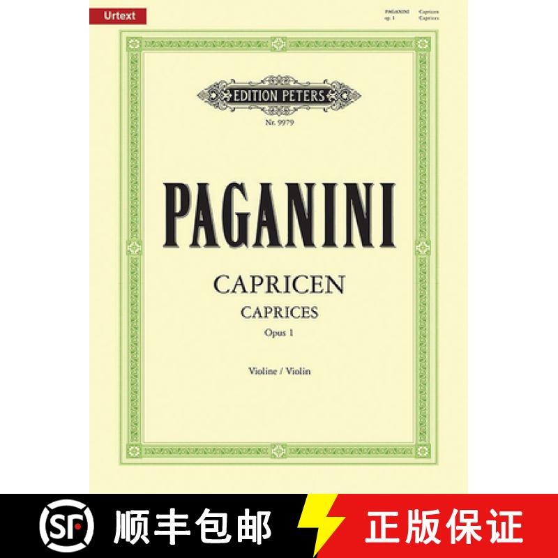 【2-3周达】24 Caprices Op. 1 for Violin: Urtext [9790014079246]