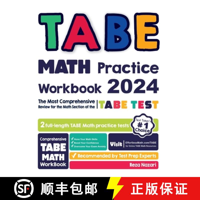 【2-3周达】TABE Math Practice Workbook: The Most Comprehensive Review for the Math Section of the TAB... [9781637190425]