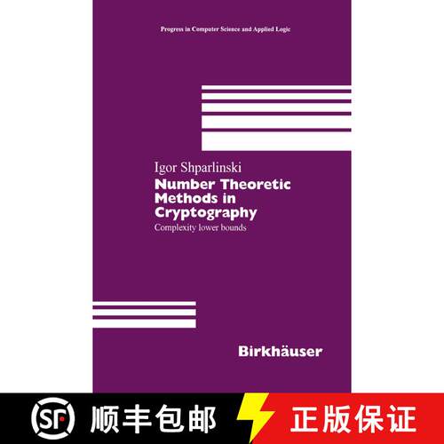 【3-4周达】精装 Number Theoretic Methods in Cryptography : Complexity lower bounds [9783764358884]