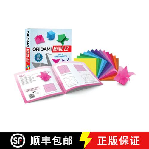 预订 Origami Made EZ: Over 20 Fun & Easy Projects with 156 Sheets of Origami Paper + How-To Videos [9780486855479]