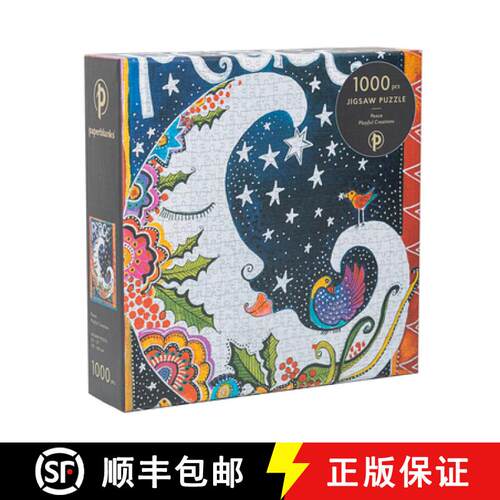 【3-4周达】Peace 1000 Piece Jigsaw Puzzle, Laurel Burch Collection by Paperblanks (Playful Creations) [9781439798553]