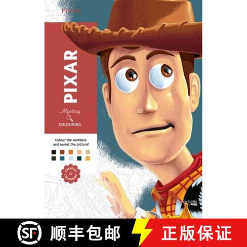 【3-4周达】Mystery Colouring - Pixar : Reveal iconic Disney characters with colour by number [9782017276333]