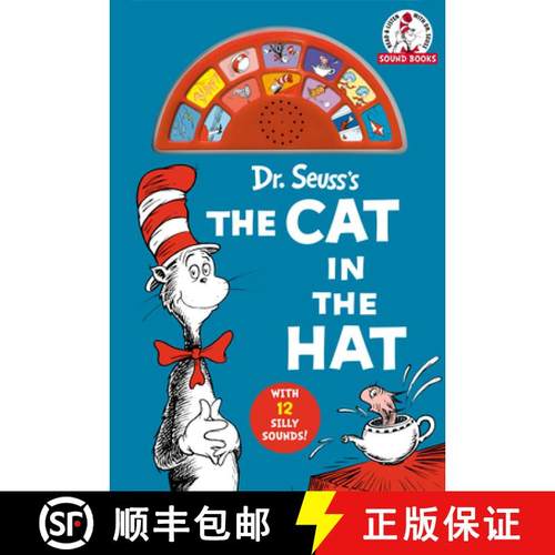 【3-4周达】Dr. Seuss's the Cat in the Hat with 12 Silly Sounds!: An Interactive Read and Listen Book [9780593434277]