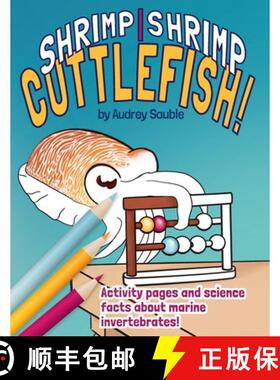 【3-4周达】Shrimp, Shrimp, Cuttlefish: A Coloring Book for Kids [9781946748133]