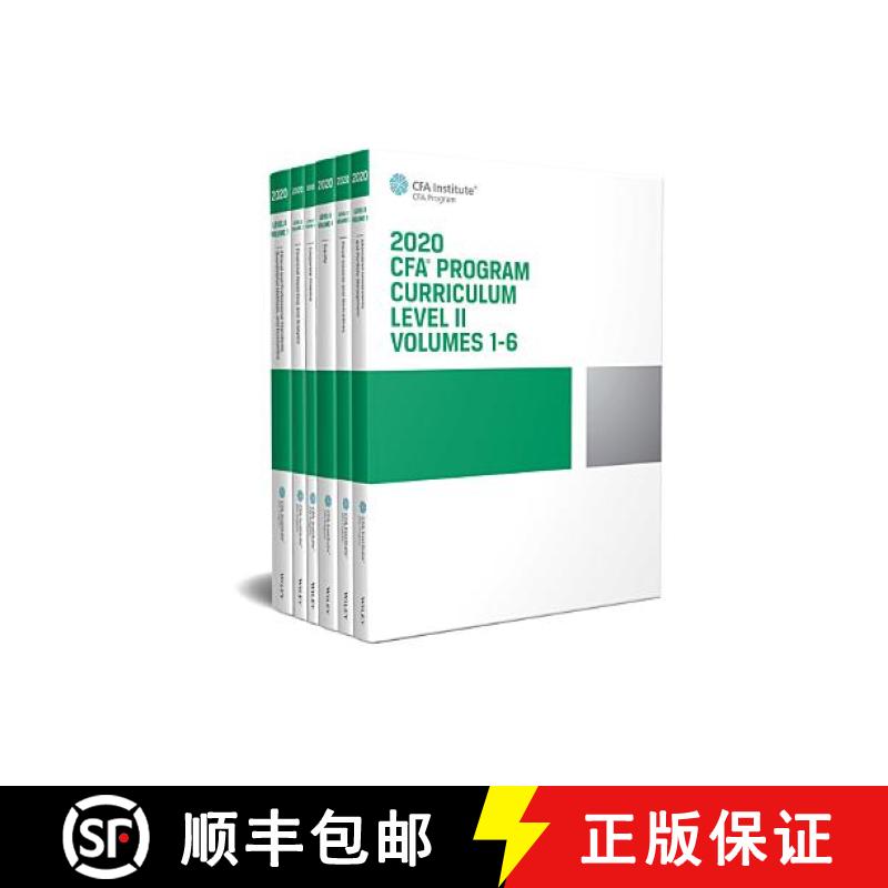 【2-3周达】Cfa Program Curriculum 2020 Level II, Volumes 1-6 Box Set [9781946442956]
