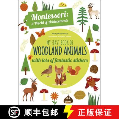 【3-4周达】My First Book of Woodland Animals: Montessori a World of Achievements [9788854412354]