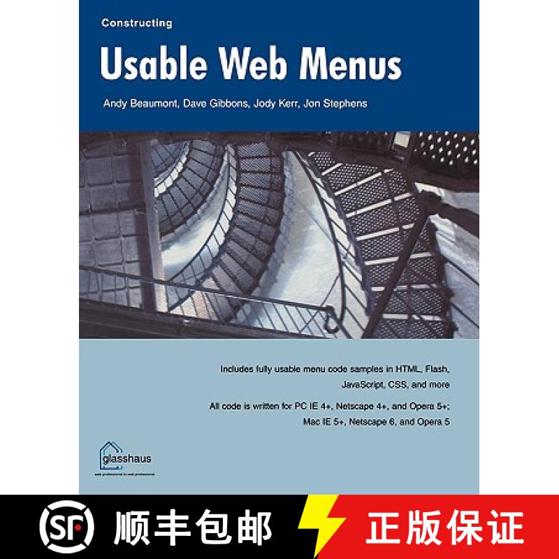 【3-4周达】Constructing Usable Web Menus [9781590591864]