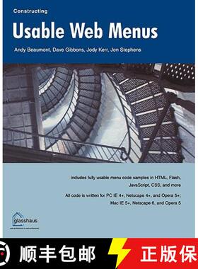 【3-4周达】Constructing Usable Web Menus [9781590591864]