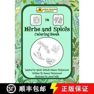 【3-4周达】Science Creations A to Z Herbs and Spices Coloring Book [9780620915144]
