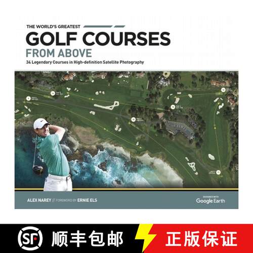 【3-4周达】精装 The World's Greatest Golf Courses from Above: 34 Legendary Courses in High-Definition... [9781802795127]