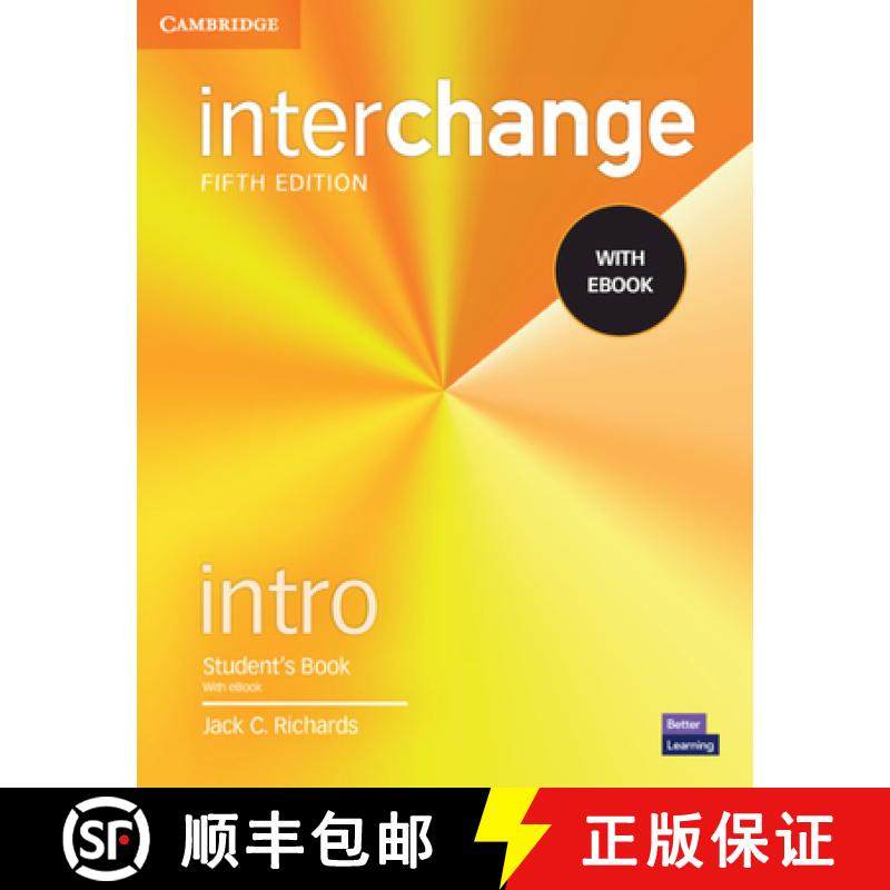 【3-4周达】Interchange Intro Student's Book with eBook [With eBook] [9781009040419]