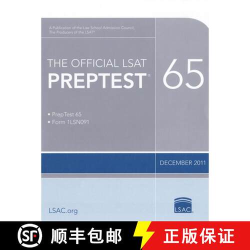 现货 The Official LSAT Preptest 65: Dec. 2011 LSAT [9780984636037]