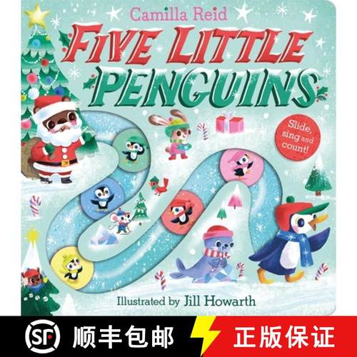 【3-4周达】Five Little Penguins : A Festive Nursery Rhyme Counting Book for Toddlers [9781035031856]