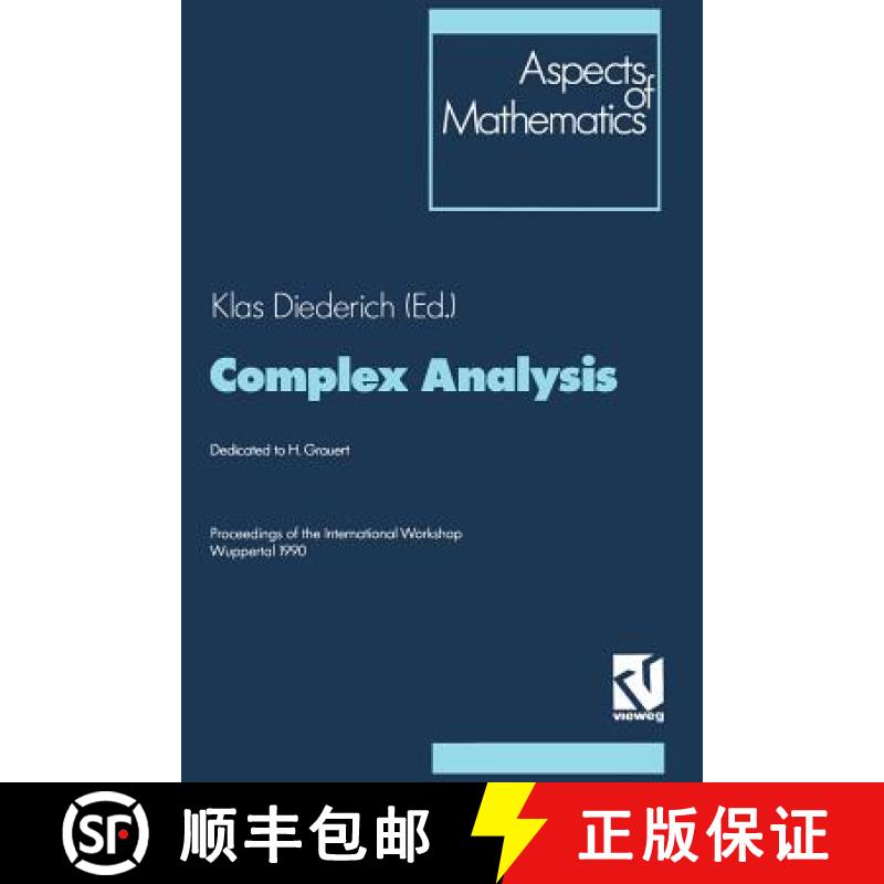 【3-4周达】Complex Analysis : Proceedings of the International Workshop Wuppertal 1990 [9783322868589]