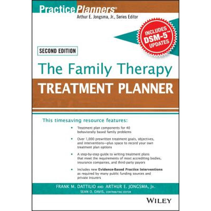 【4周达】The Family Therapy Treatment Planner, With Dsm-5 Updates, 2Nd Edition [Wiley心理学] [9781119063070]