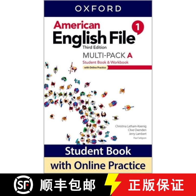 【3-4周达】American English File: Level 1: Student Book/Workbook Multi-Pack A with Online Practice [9780194906258]