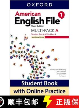 【3-4周达】American English File: Level 1: Student Book/Workbook Multi-Pack A with Online Practice [9780194906258]