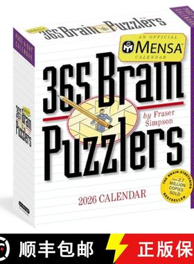 【3-4周达】Mensa 365 Brain Puzzlers Page-A-Day(r) Calendar 2026: Word Puzzles, Logic Challenges, Numb... [9781523530533]
