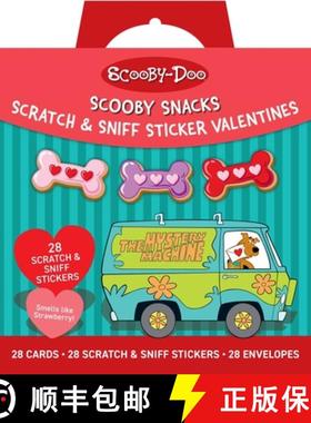 【3-4周达】Scooby-Doo: Scooby Snacks Scratch & Sniff Sticker Valentines: School Valentines [9798886636659]