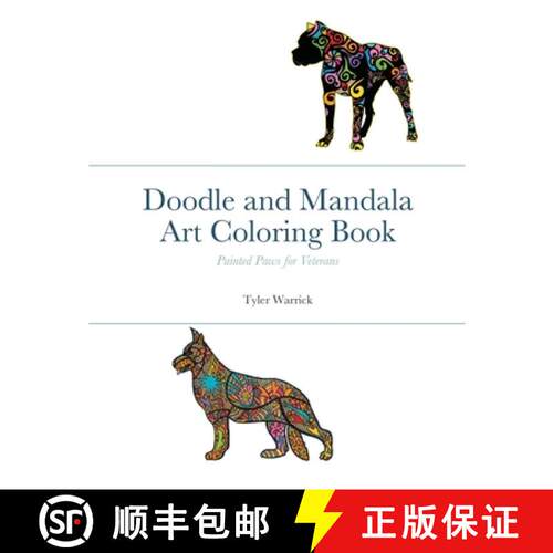 【3-4周达】Doodle and Mandala Art Coloring Book: Painted Paws for Veterans [9781716937446]