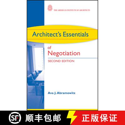 【3-4周达】Architect'S Essentials Of Negotiation 2E [Wiley建筑] [9780470426883]