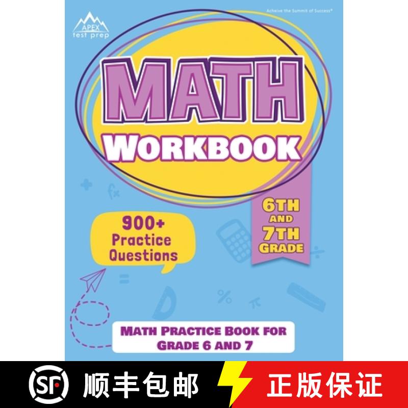 【2-3周达】6th and 7th Grade Math Workbook: Math Practice Book for Grade 6 and 7 [New Edition Include... [9781628458572]