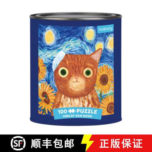 【3-4周达】Puz 100 Tin Artsy Cat Vincat Van Go [9780735362895]