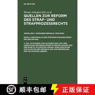预订 1929 Teil Sitzungen des und 1... 9783110155006 Reform Straf Strafprozessrechts Oktober vom Juni zur Quellen