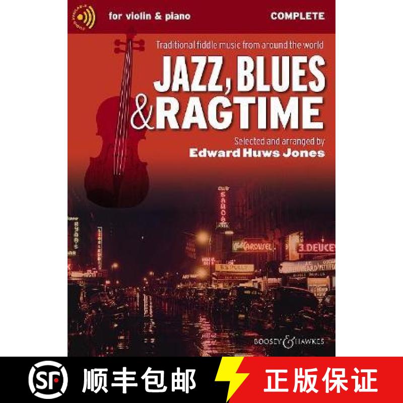 【3-4周达】Jazz, Blues, and Ragtime - Traditional Fiddle Music from Around the World Violin and Piano... [9781784547042]