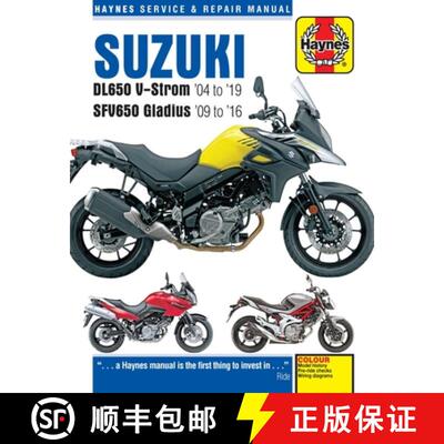 【3-4周达】Suzuki Dl650 V-Strom '04 to '19 and Sfv650 Gladius '09 to '16 [9781785214363]