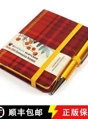 【3-4周达】Waverley S.T. (S): Rowanberry Mini with Pen Pocket Genuine Tartan Cloth Commonplace Notebook [9781849344685]