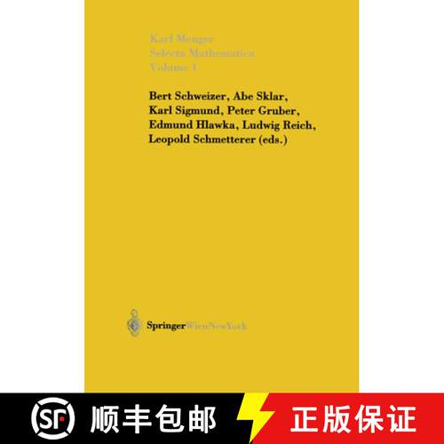 【3-4周达】精装 Selecta Mathematica: Volume 1 [9783211837344]
