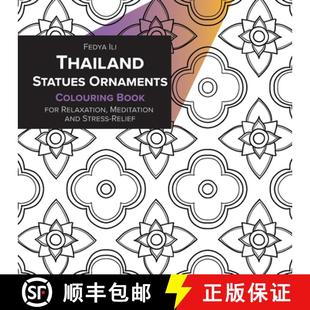 Statues Book Thailand Stress 9783982186078 and Ornaments 3周达 Relaxation for Coloring Relief Meditation