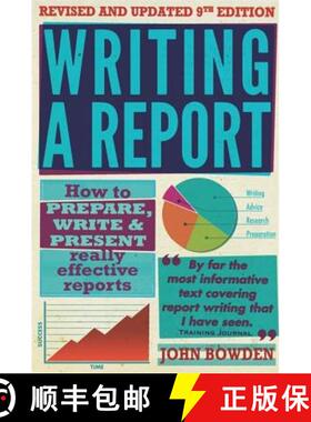 【3-4周达】Writing A Report, 9th Edition: How to Prepare, Write & Present Really Effective Reports [9781845284701]