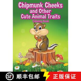 【3-4周达】Chipmunk Cheeks and Other Cute Animal Traits Coloring Book [9781683775362]