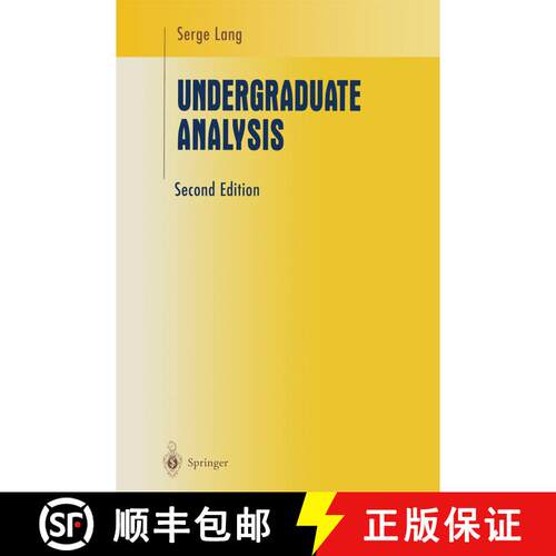 【3-4周达】精装 Undergraduate Analysis (Second Edition 1997) [9780387948416]