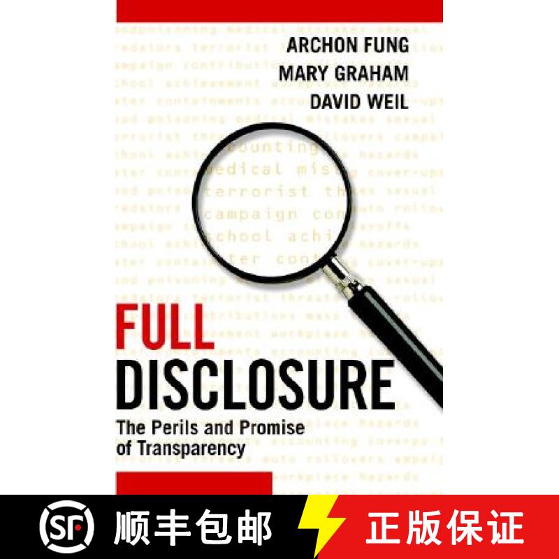 【3-4周达】Full Disclosure: The Perils and Promise of Transparency [9780521876179]