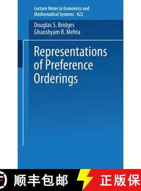 【3-4周达】Representations of Preferences Orderings [9783540588399]