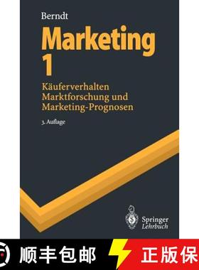 【3-4周达】Marketing 1 : Käuferverhalten, Marktforschung und Marketing-Prognosen [9783540608127]