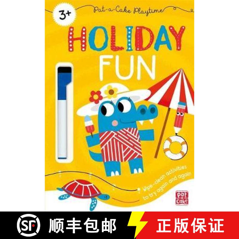 【3-4周达】Pat-a-Cake Playtime: Holiday Fun: Wipe-clean book with pen[9781526381477]