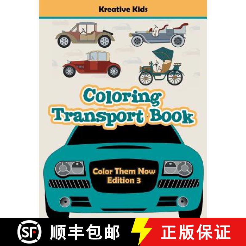 【3-4周达】Coloring Transport Book - Color Them Now Edition 3 [9781683776963]