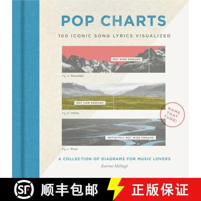 【3-4周达】Pop Charts: 100 Iconic Song Lyrics Visualized [9780062747877]