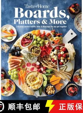 预订 Taste of Home Boards, Platters & More: 219 Recipes for Party-Perfect Charcuterie Boards, Snacks ... [9781621458302]
