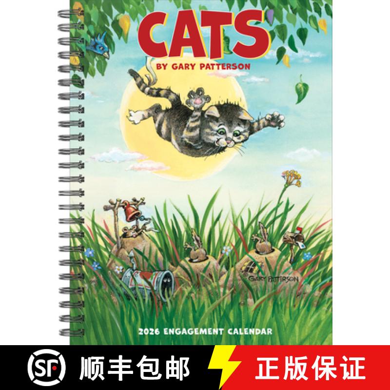 【3-4周达】Cats by Gary Patterson 2026 6.5 X 8.5 Engagement Calendar [9781549254604]