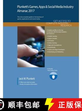 预订 Plunkett's Games, Apps & Social Media Industry Almanac 2017: Games, Apps & Social Media Industry... [9781628314083]