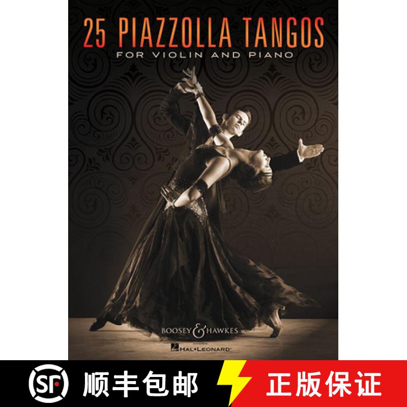【4周达】25 Piazzolla Tangos: for Violin and Piano. violin and piano. [9781495018985]