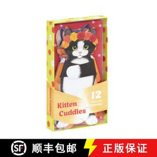 Notecards 9781452180045 Romantic Kitten Cuddles Gift Valentine Teenager 预订 Day for Cards